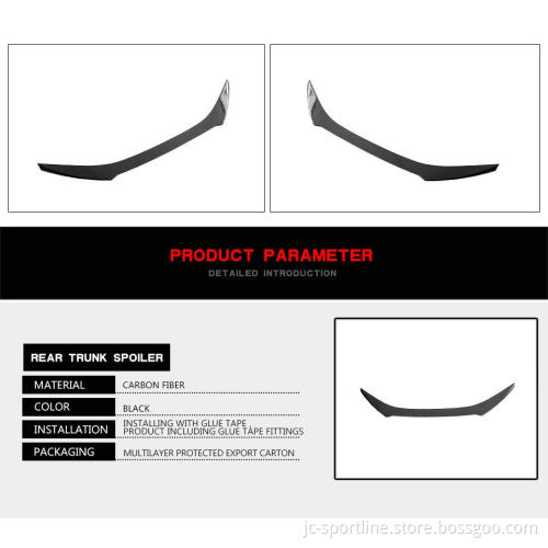 Carbon Fiber Rear Spoiler Wing for Lexus RC-F 2015+